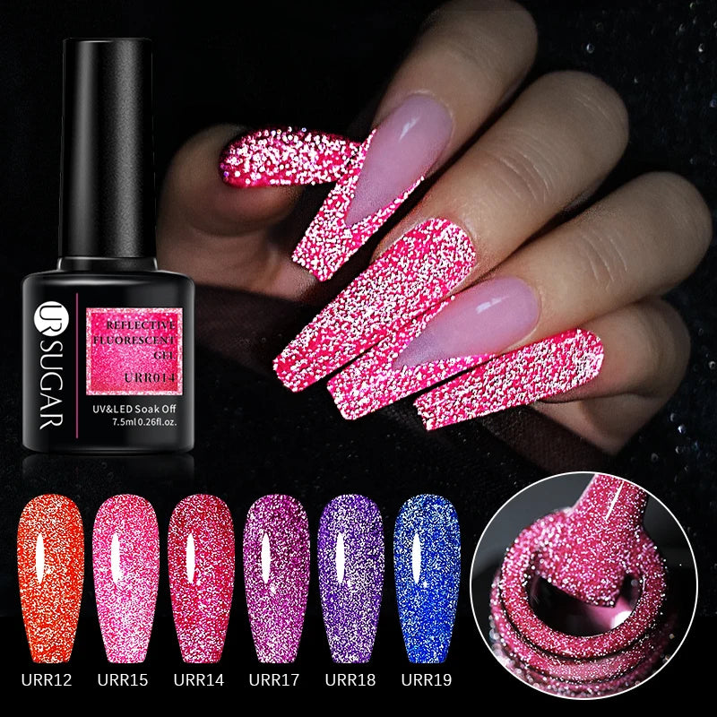 Colorful Sparkling Sequin Glitter Nail Polish Gel